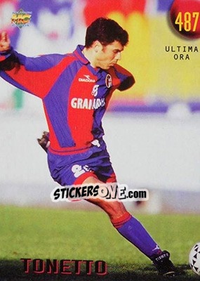 Sticker Tonetto - Calcio 1999-2000 Etichetta Nera - Mundicromo