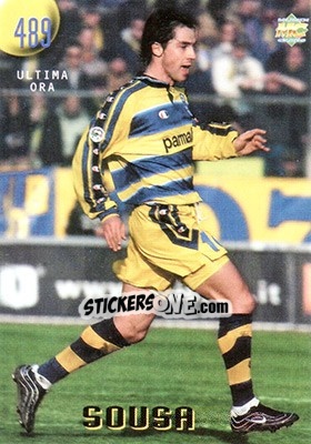 Sticker Sousa - Calcio 1999-2000 Etichetta Nera - Mundicromo