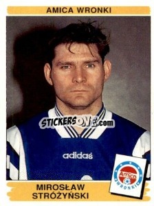 Cromo Mirosław Stróźyński - Liga Polska 1996-1997 n. 7 - Panini