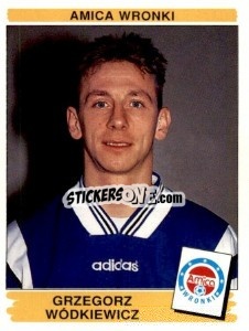 Sticker Grzegorz Wódkiewicz - Liga Polska 1996-1997 - Panini