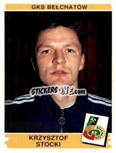 Sticker Krzysztof Stocki - Liga Polska 1996-1997 - Panini
