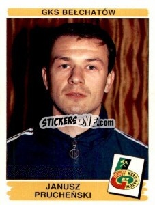 Sticker Janusz Prucheński - Liga Polska 1996-1997 - Panini