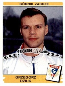 Figurina Grzegorz Dziuk - Liga Polska 1996-1997 - Panini