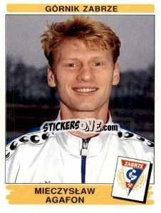 Sticker Mieczysław Agafon - Liga Polska 1996-1997 n. 50 - Panini