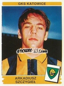 Sticker Arkadiusz Szczygieł - Liga Polska 1996-1997 n. 92 - Panini