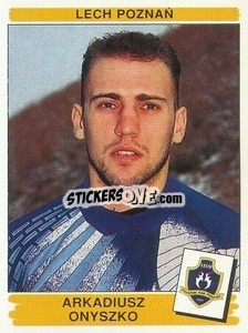 Sticker Arkadiusz Onyszko - Liga Polska 1996-1997 n. 97 - Panini