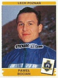 Sticker Paweł Bocian - Liga Polska 1996-1997 n. 101 - Panini