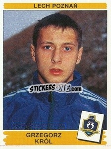 Sticker Grzegorz Król - Liga Polska 1996-1997 - Panini