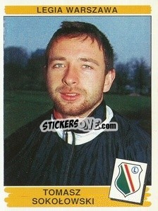 Sticker Tomasz Sokołowski - Liga Polska 1996-1997 n. 124 - Panini