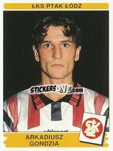 Sticker Arkadiusz Gondiza - Liga Polska 1996-1997 n. 148 - Panini