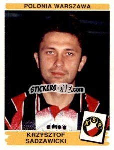Cromo Krzysztof Sadzawicki - Liga Polska 1996-1997 - Panini