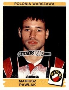 Sticker Mariusz Pawlak - Liga Polska 1996-1997 - Panini