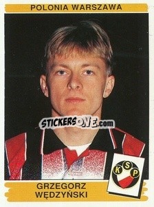 Sticker Grzegorz Wędzyński - Liga Polska 1996-1997 - Panini