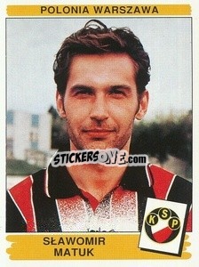 Sticker Sławomir Matuk - Liga Polska 1996-1997 - Panini