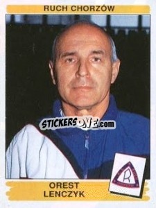 Sticker Orest Lenczyk - Liga Polska 1996-1997 n. 204 - Panini