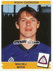 Figurina Maciej Mizia - Liga Polska 1996-1997 - Panini