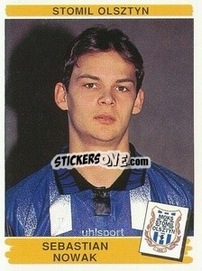 Sticker Sebastian Nowak - Liga Polska 1996-1997 - Panini