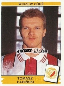 Sticker Tomasz Łapiński - Liga Polska 1996-1997 - Panini