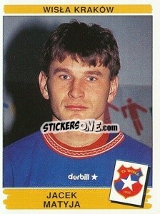 Sticker Jacek Matyja - Liga Polska 1996-1997 n. 297 - Panini