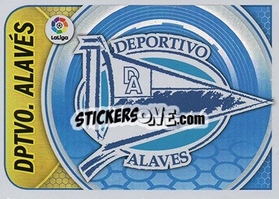 Sticker Escudo Deportivo Alavés (1) - Liga Spagnola 2016-2017 n. 1 - Colecciones ESTE
