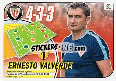 Sticker Entrenador Ernesto Valverde (4) - Liga Spagnola 2016-2017 - Colecciones ESTE