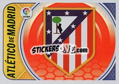 Sticker Escudo Atlético de Madrid (5) - Liga Spagnola 2016-2017 n. 5 - Colecciones ESTE