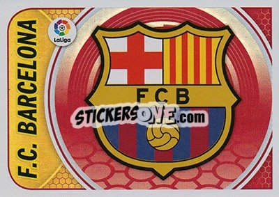 Sticker Escudo FC Barcelona (7) - Liga Spagnola 2016-2017 n. 7 - Colecciones ESTE