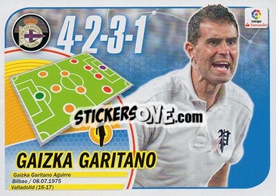 Sticker Entrenador Gaizka Garitano (14) - Liga Spagnola 2016-2017 n. 14 - Colecciones ESTE