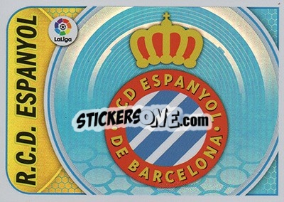 Sticker Escudo RCD Espanyol (17) - Liga Spagnola 2016-2017 n. 17 - Colecciones ESTE