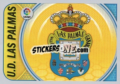 Sticker Escudo UD Las Palmas (21) - Liga Spagnola 2016-2017 - Colecciones ESTE