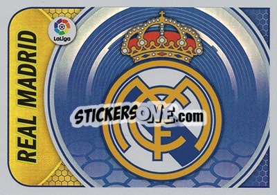 Sticker Escudo Real Madrid (25) - Liga Spagnola 2016-2017 n. 25 - Colecciones ESTE