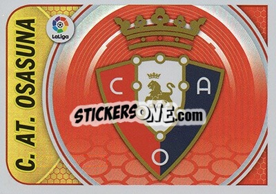 Cromo Escudo CA Osasuna (29) - Liga Spagnola 2016-2017 - Colecciones ESTE