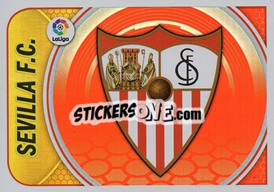 Sticker Escudo Sevilla FC (33) - Liga Spagnola 2016-2017 - Colecciones ESTE