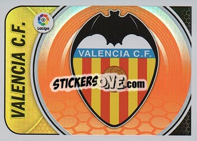 Sticker Escudo Valencia CF (37) - Liga Spagnola 2016-2017 n. 37 - Colecciones ESTE