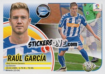 Sticker Raúl García (7) - Liga Spagnola 2016-2017 n. 47 - Colecciones ESTE