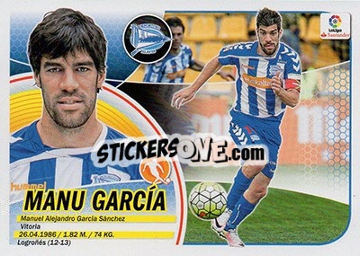 Sticker Manu García (9) - Liga Spagnola 2016-2017 n. 49 - Colecciones ESTE