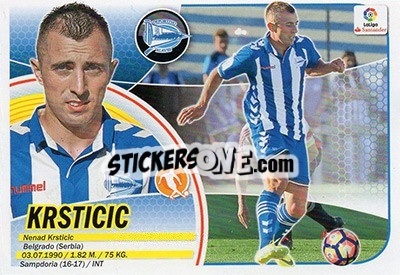 Sticker Krsticic (12) - Liga Spagnola 2016-2017 n. 52 - Colecciones ESTE
