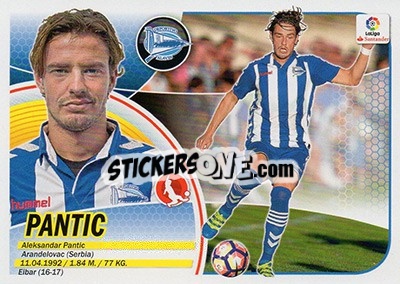 Sticker Pantic (3 BIS) - Liga Spagnola 2016-2017 n. 58 - Colecciones ESTE