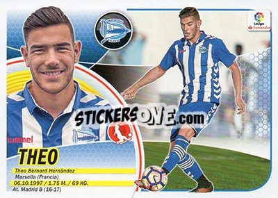 Sticker Theo Hernández (7 BIS) - Liga Spagnola 2016-2017 n. 59 - Colecciones ESTE