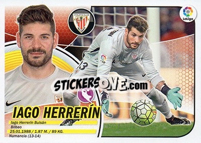 Sticker Iago Herrerín (2) - Liga Spagnola 2016-2017 - Colecciones ESTE