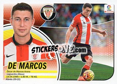 Sticker De Marcos (3) - Liga Spagnola 2016-2017 - Colecciones ESTE