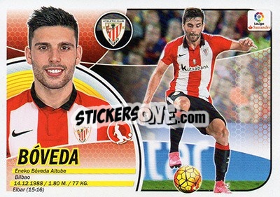 Figurina Bóveda (4A) - Liga Spagnola 2016-2017 n. 74 - Colecciones ESTE