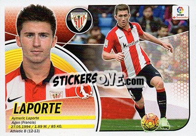 Sticker Laporte (5) - Liga Spagnola 2016-2017 - Colecciones ESTE