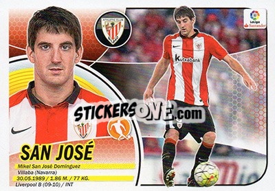 Sticker Mikel San José (8) - Liga Spagnola 2016-2017 - Colecciones ESTE