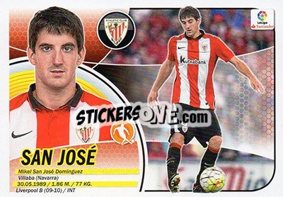 Sticker Mikel San José (8) - Liga Spagnola 2016-2017 n. 79 - Colecciones ESTE