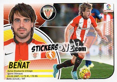 Sticker Beñat (9) - Liga Spagnola 2016-2017 n. 80 - Colecciones ESTE