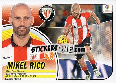 Sticker Mikel Rico (11A) - Liga Spagnola 2016-2017 n. 83 - Colecciones ESTE