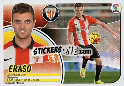 Sticker Eraso (11B) - Liga Spagnola 2016-2017 n. 84 - Colecciones ESTE