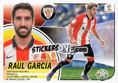 Sticker Raúl García (13) - Liga Spagnola 2016-2017 n. 86 - Colecciones ESTE