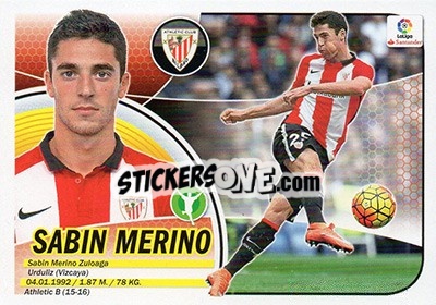 Figurina Sabin Merino (14B) - Liga Spagnola 2016-2017 n. 88 - Colecciones ESTE